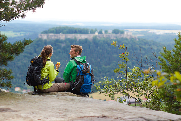 Ausblick Elbsandsteingebirge